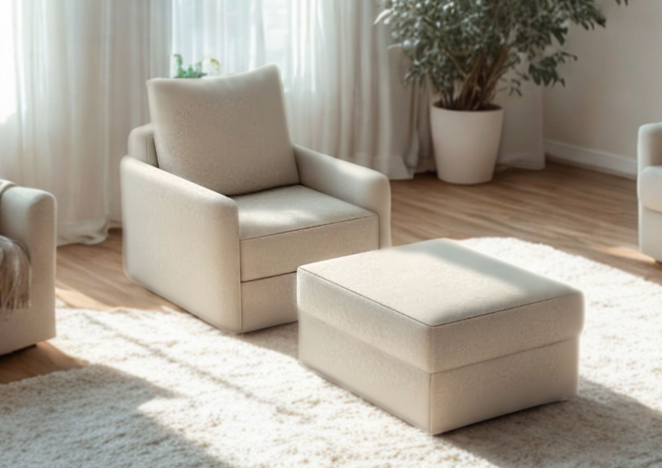 Duża modułowa sofa z funkcją spania LIFE 278 cm