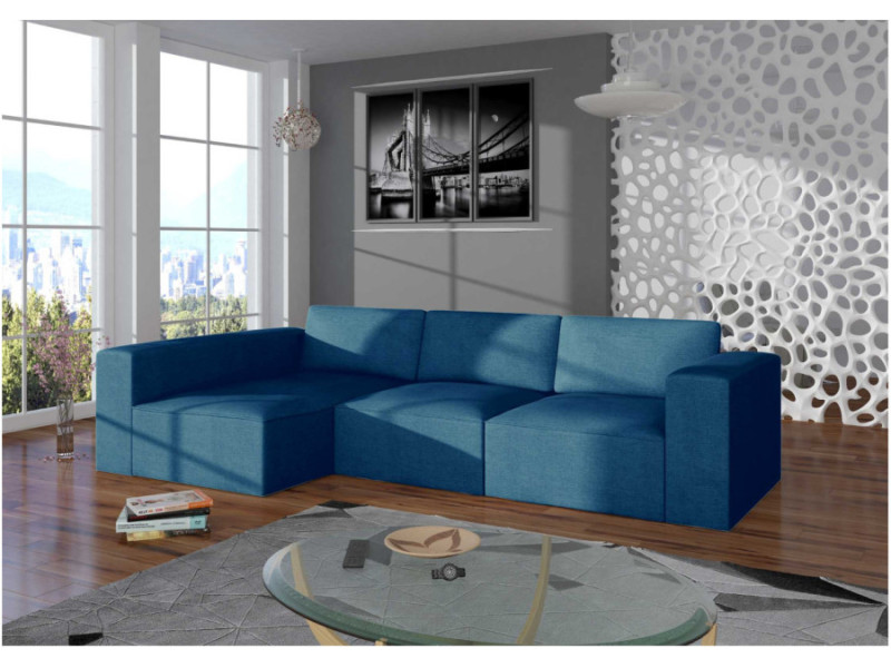 Lewy duży narożnik modułowy w stylu loft PRESTIGE
