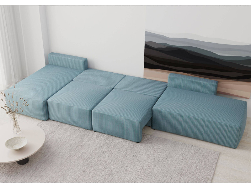 Rozłożony duży narożnik w stylu loft