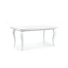 Biały stół rozkładany w stylu glamour
