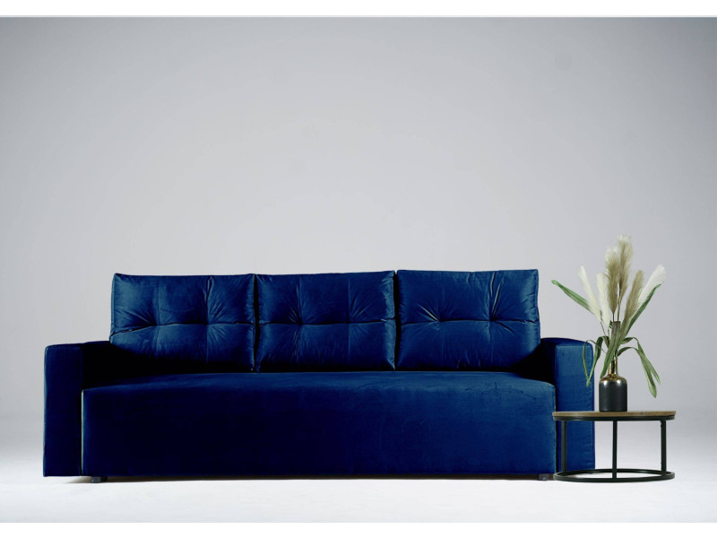 Granatowa nowoczesna sofa rozkładana