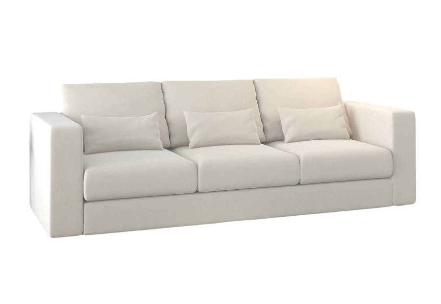 Śmietankowa nowoczesna sofa