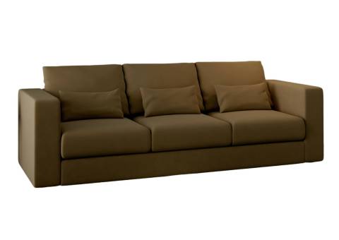 Brązowa nowoczesna sofa