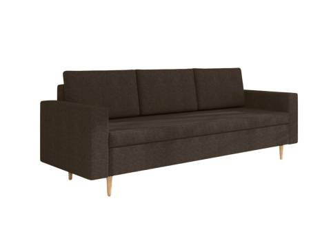 Brązowa skandynawska sofa