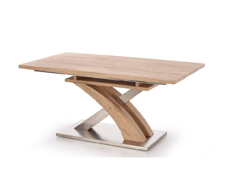 Nowoczesny stół o drewnianej strukturze