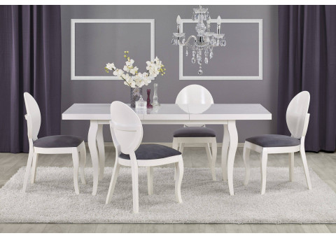 [1272] Biały stół w stylu glamour 160cm240 ARTMOZ Stoły