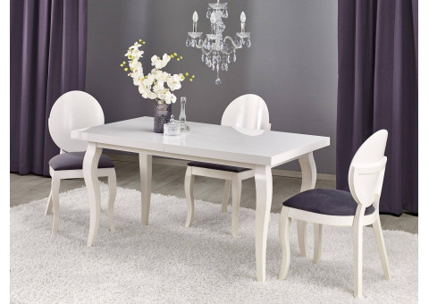 [1280] Biały stół w stylu glamour 160cm240 ARTMOZ Stoły