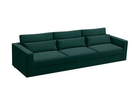 Elegancka sofa w kolorze zielonym