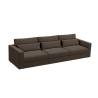 Elegancka sofa w kolorze brązowym