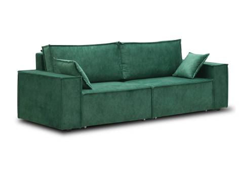 Mała kanapa w stylu loft zielona