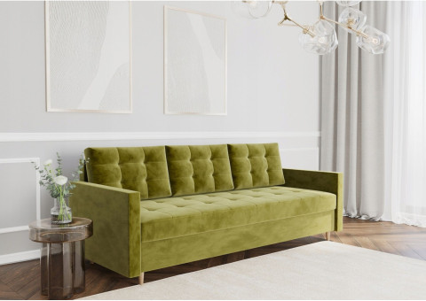 Pikowana sofa skandynawska VIDO z funkcją spania