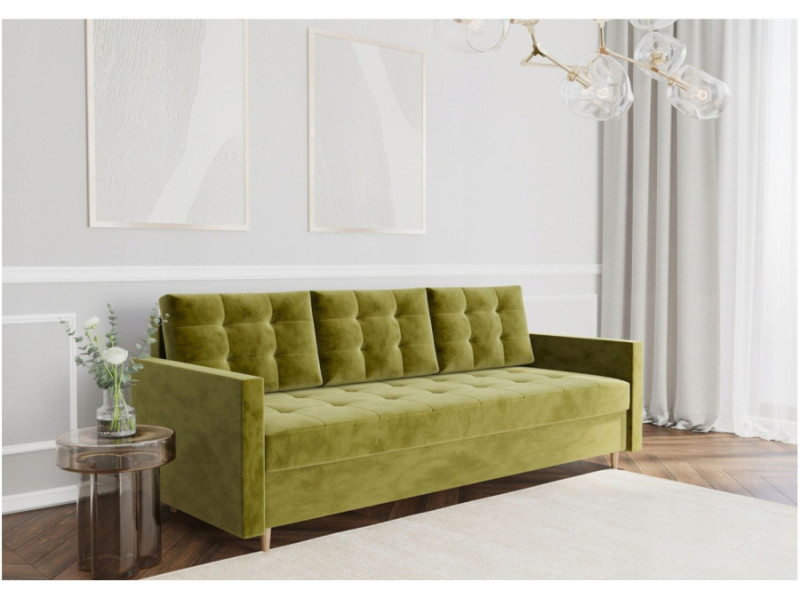 Pikowana sofa skandynawska VIDO z funkcją spania