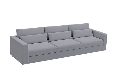 Elegancka sofa w kolorze szarym