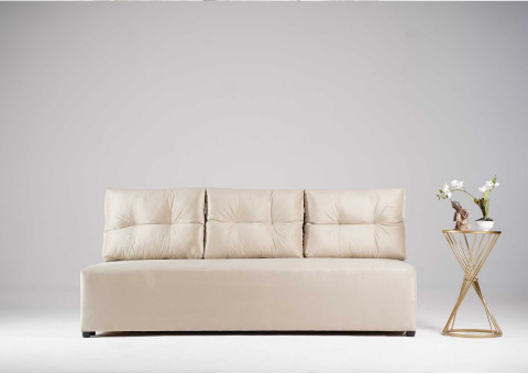 Kanapa z pikowanymi poduszkami PONO sofa z funkcją spania