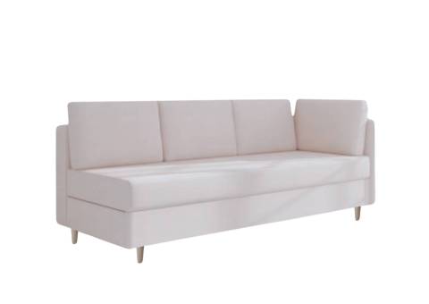 Śmietankowa sofa w stylu skandynawskim