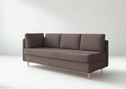 Lewa sofa skandynawska z funkcją spania PRATO