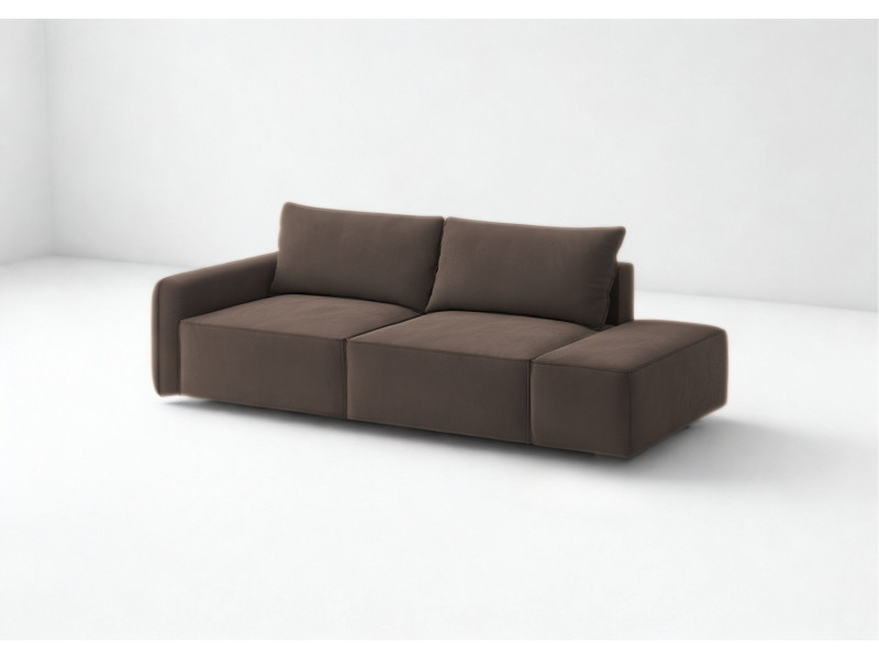Prawa sofa Vinci 2 z funkcją spania Szew angielski