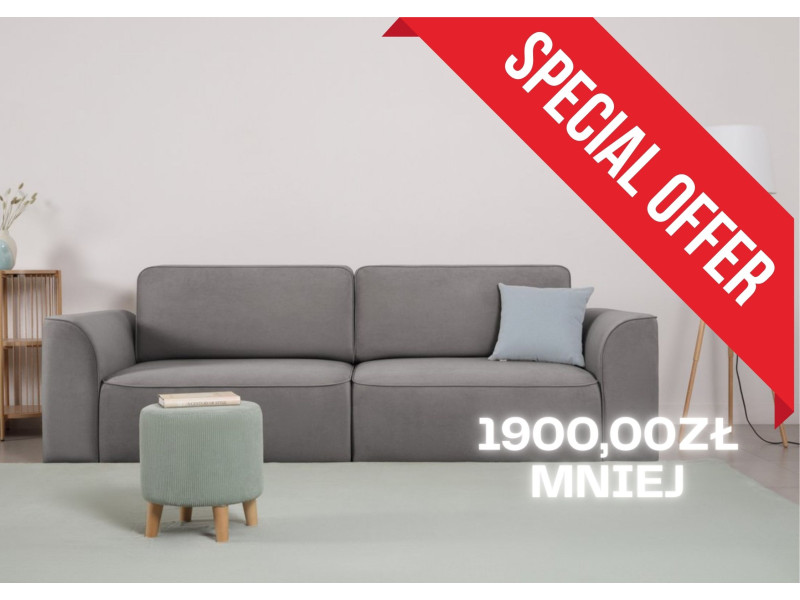 Loftowa mała sofa rozkładana Koma SZYBKA REALIZACJA 48h