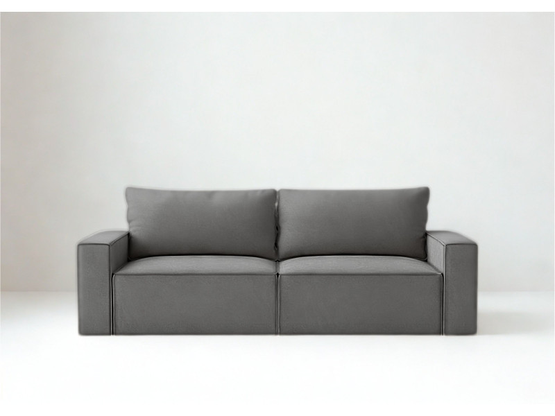 Mała modułowa sofa w stylu loft rozkładana SENS 2 szew angielski