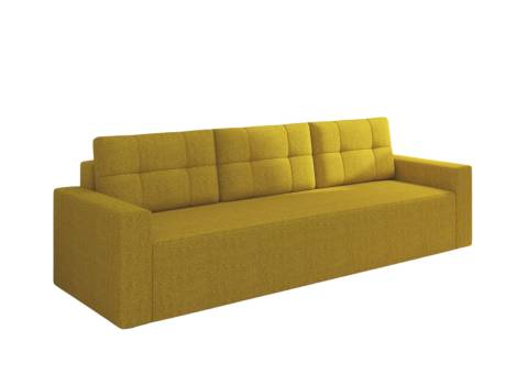 Żółta nowoczesna sofa rozkładana