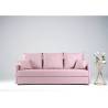 Mała sofa rozkładana różowa