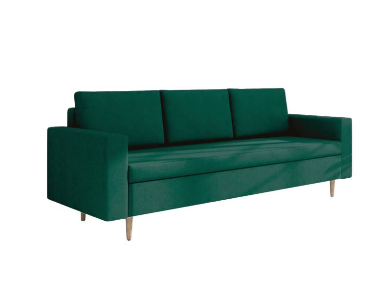 Zielona skandynawska sofa