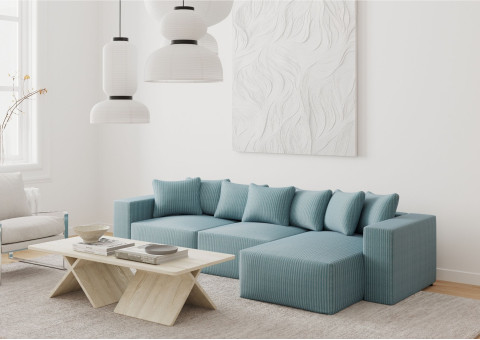 Modułowy narożnik w stylu loft SAKURA PRAWY
