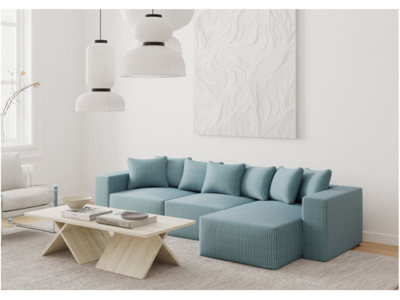 Modułowy narożnik w stylu loft SAKURA PRAWY