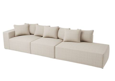 Beżowa sofa elegancka