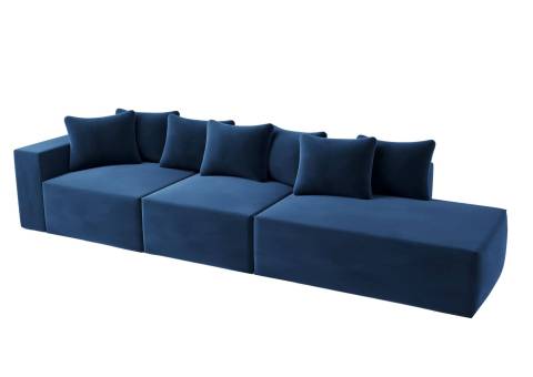 Granatowa sofa loftowa
