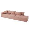 Różowa sofa loftowa