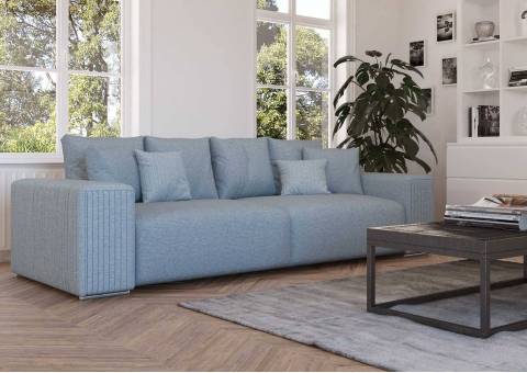 Błękitna sofa PAS