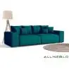 Zielona sofa w stylu loft