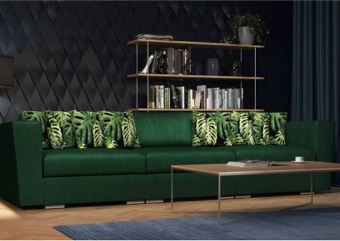 Zielona sofa jungle