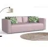Klasyczna sofa z funkcją spania w kolorze beżowym