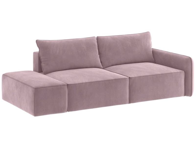 Lewa sofa modułowa różowa