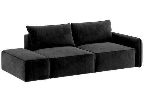 Lewa sofa modułowa czarna
