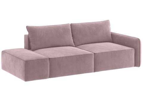 Lewa sofa modułowa różowa