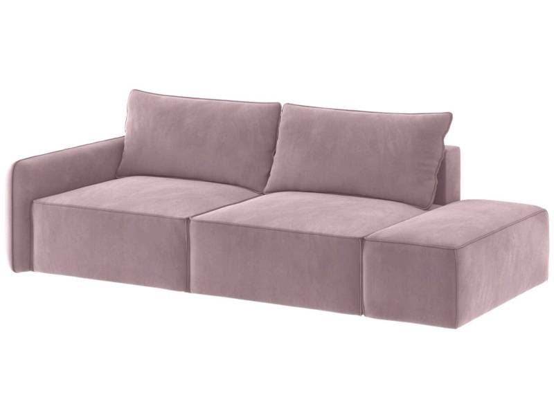 Różowa sofa modułowa