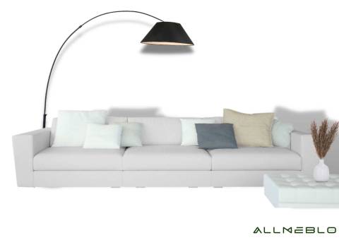Modułowa sofa z funkcją spania w kolorze szarym