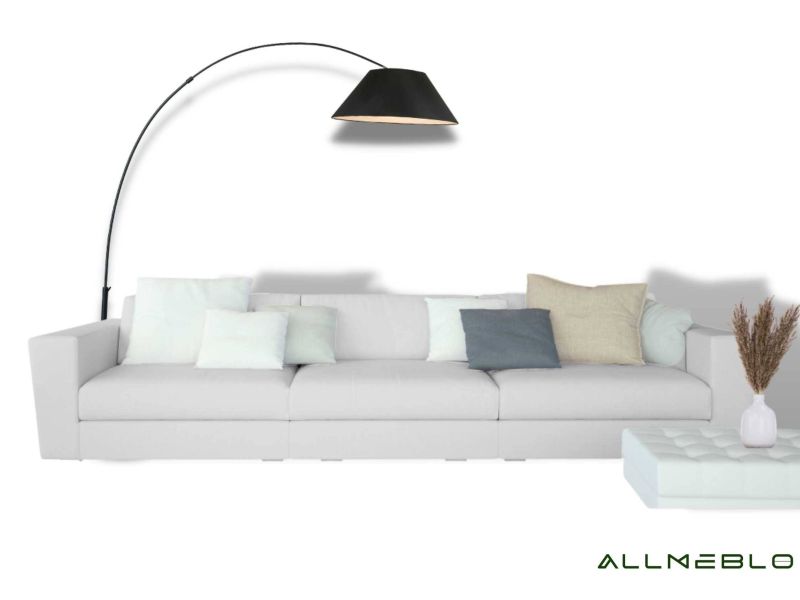 Modułowa sofa z funkcją spania w kolorze szarym