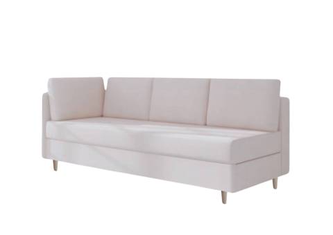 Śmietankowa sofa w stylu skandynawskim