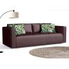 Klasyczna sofa z funkcją spania w kolorze brązowym