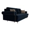 Granatowa sofa glamour
