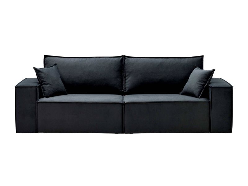 Sofa z szwem zewnętrznym czarna