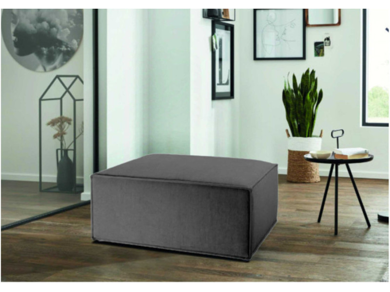 Pufa Grande w stylu industrialnym 80x50cm