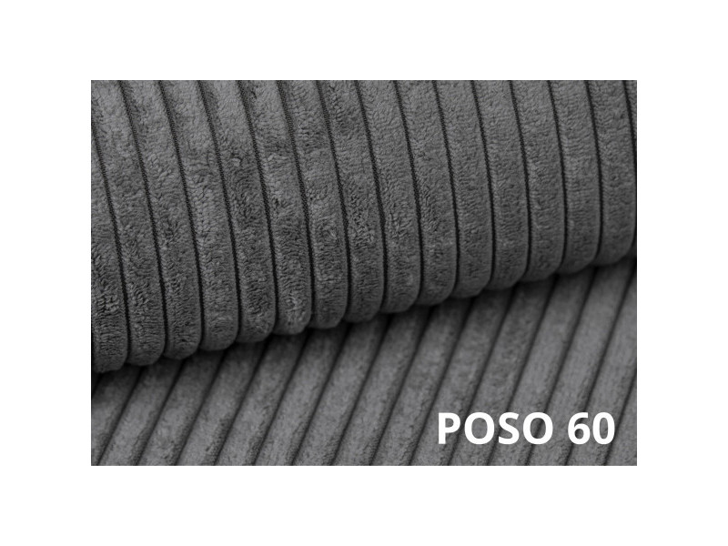 Próbka tkaniny POSO 60, kolor: Ciemny szary, grupa Premium