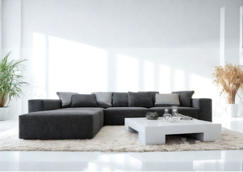 Lewa rogówka modułowa rozkładana do salonu SENSEI