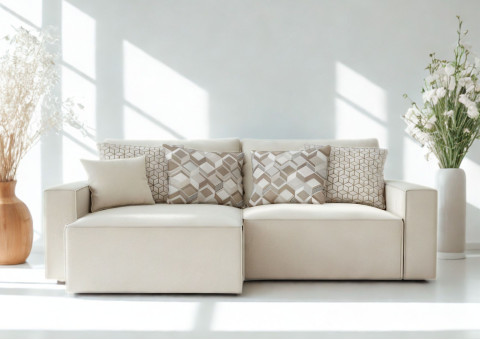 Głęboki narożnik modułowy SENS LEWY z funkcją spania