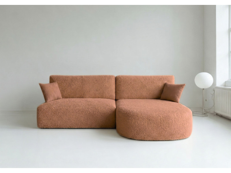 Miedziany narożnik Rozkładany Prawy ALFA Funkcja Spania